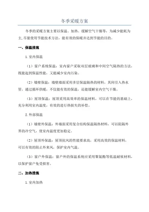 冬季采暖方案