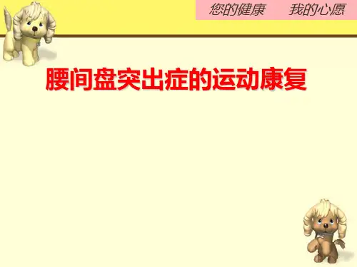 腰间盘突出症的运动康复【康复科】  ppt课件
