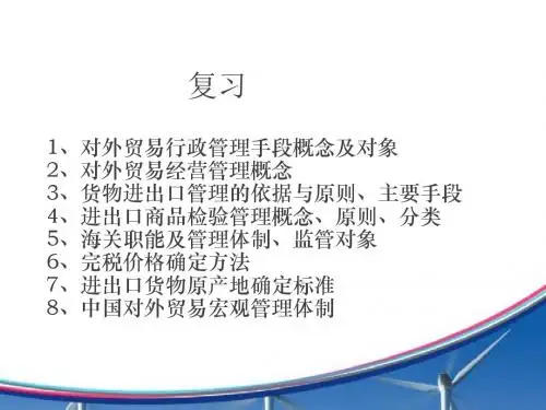 对外贸易与国际直接投资  ppt课件