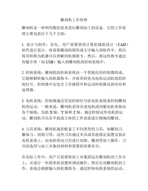 雕刻机工作原理
