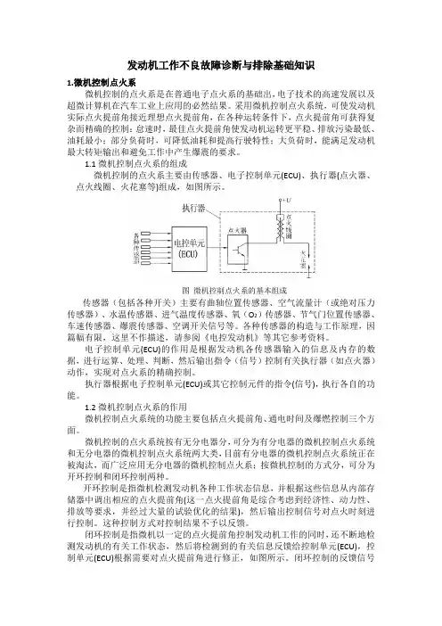 发动机工作不良故障诊断与排除基础知识