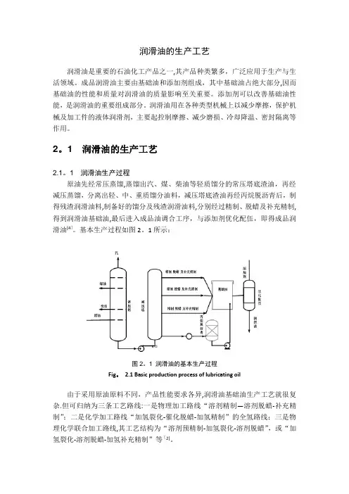 润滑油的生产工艺
