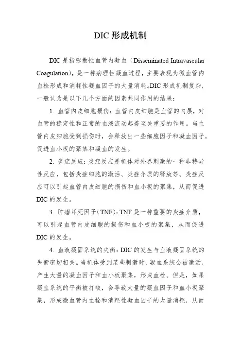 dic形成机制