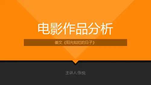 《阳光灿烂的日子》电影分析