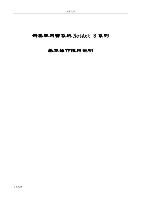 诺基亚LTE后台网管操作详解