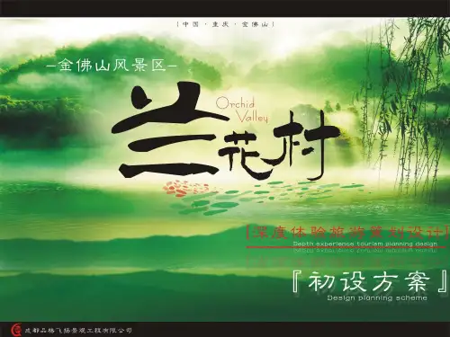 (兰花)重庆金佛山景区兰花村深度旅游策划方案PPT课件