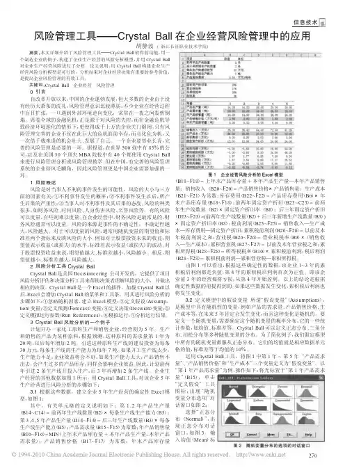 风险管理工具_CrystalBall在企业经营风险管理中的应用
