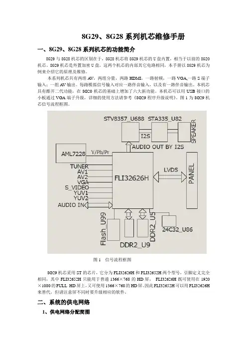 创维8G29、8G28机芯维修手册