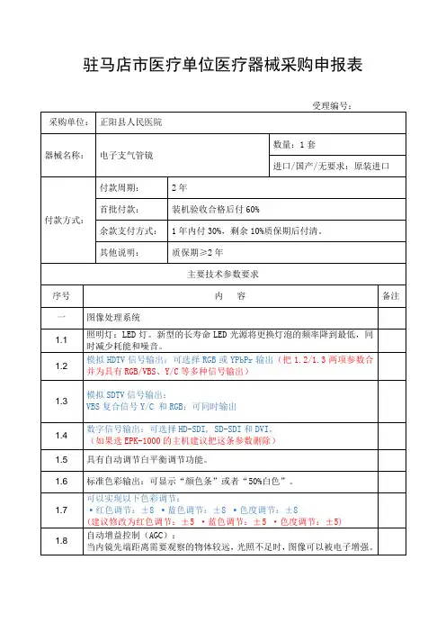 正阳县人民医院-电子支气管镜