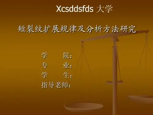 短裂纹扩展规律及分析方法整理