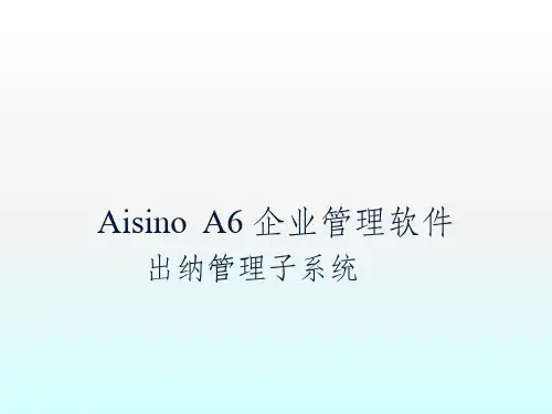 出纳管理ppt课件