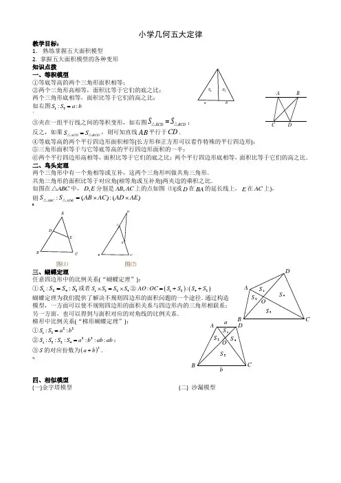 小学几何五大定律