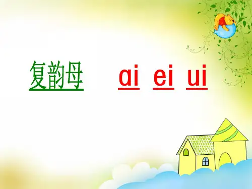 大班拼音《复韵母ai ei ui》PPT课件
