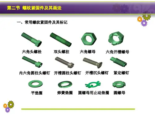 7-2 螺纹紧固件及其连接的画法