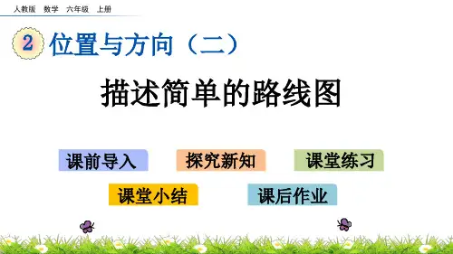 六年级上册数学优秀课件-描述简单的路线图(人教版)(共15张PPT)