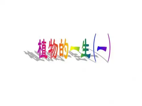 第5节 植物的一生(第1课时)