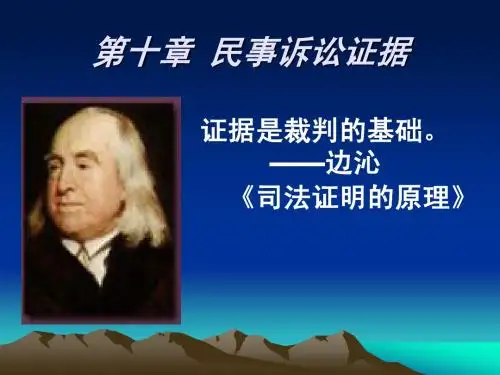 第十章 民事诉讼证据