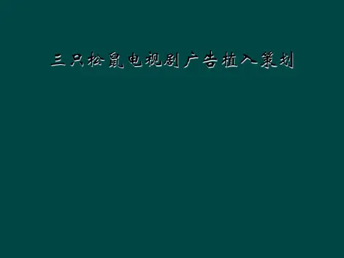 三只松鼠电视剧广告植入策划
