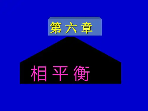 物理化学(黑白打印版)：相平衡