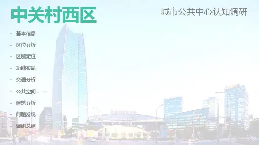 中关村西区调研报告