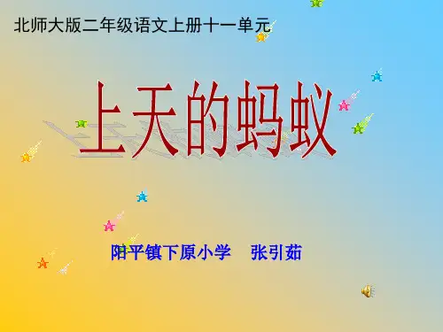 二年级《上天的蚂蚁》详解