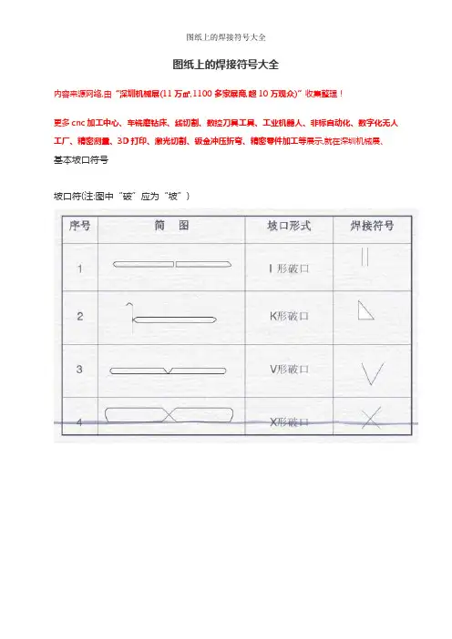 图纸上的焊接符号大全