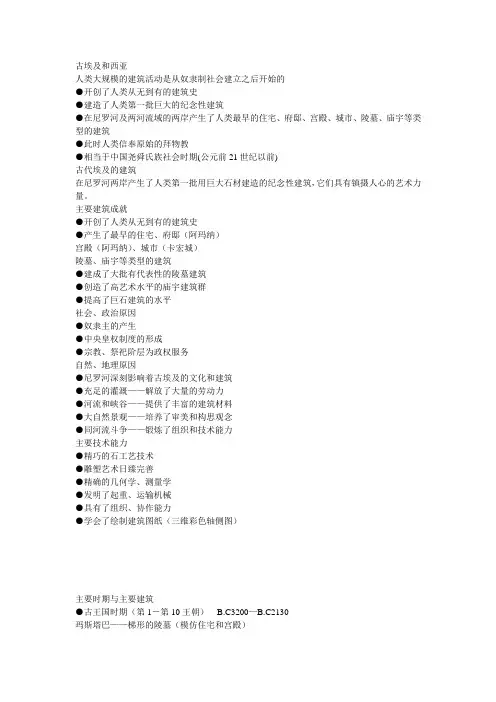 建筑发展史,