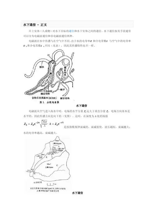 水下通信——精选推荐