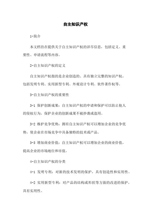 自主知识产权
