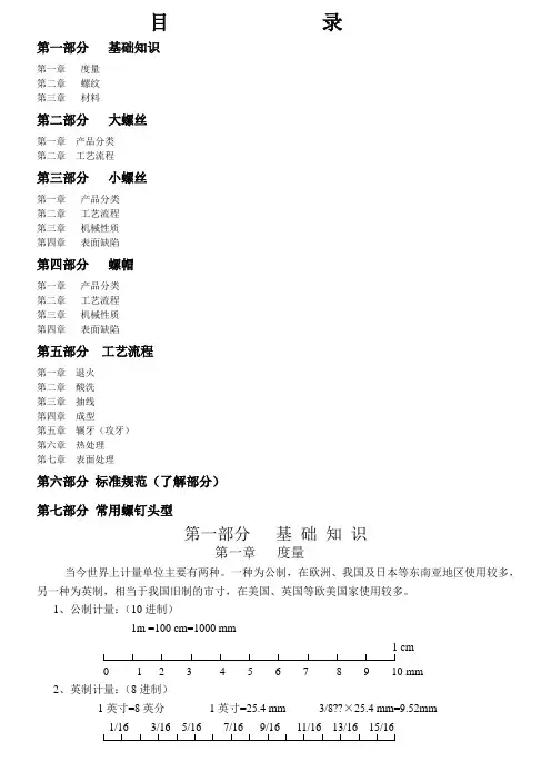紧固件专业知识