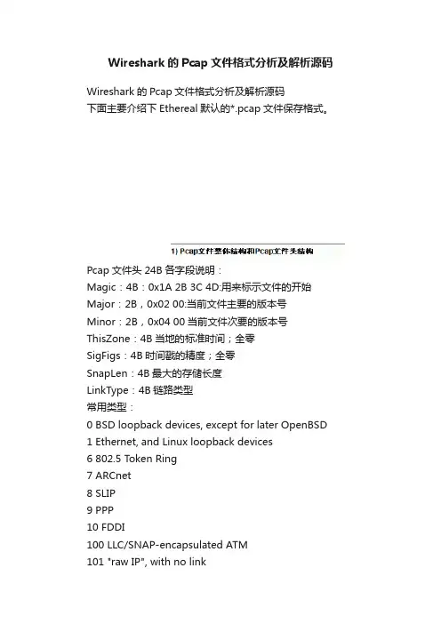 Wireshark的Pcap文件格式分析及解析源码