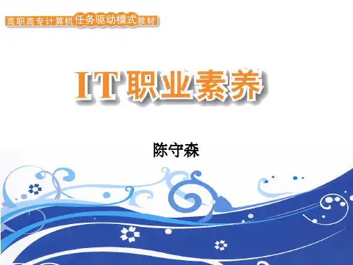 IT职业素养第1章ppt课件