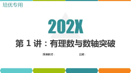 人教版七年级上册第1章有理数培优辅导：有理数与数轴重难点突破课件