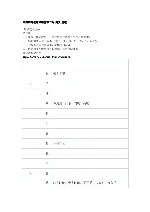 中国舞等级考试教材第三级(图文)
