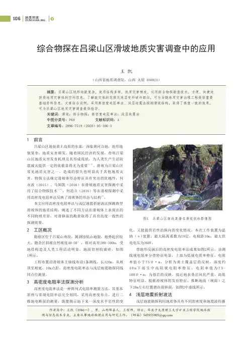 综合物探在吕梁山区滑坡地质灾害调查中的应用
