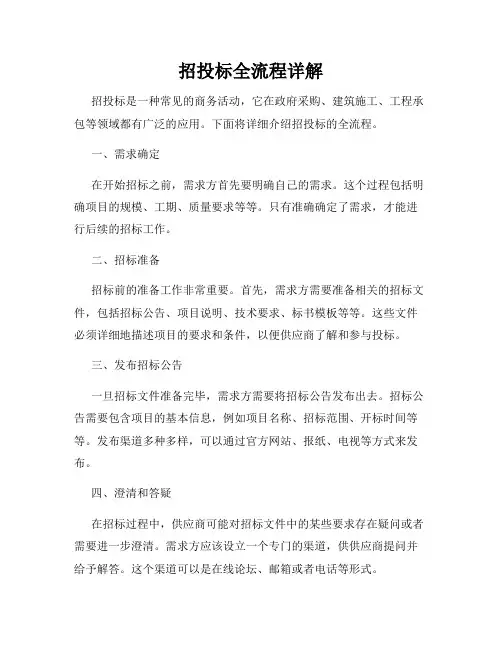 招投标全流程详解