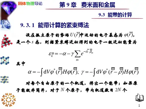 9.3 能带的计算
