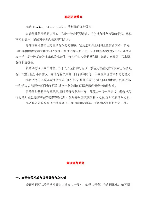 泰语入门