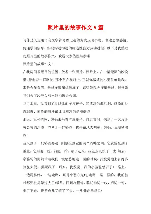 照片里的故事作文5篇