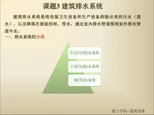 第二版给排水设备安装与维护-排水