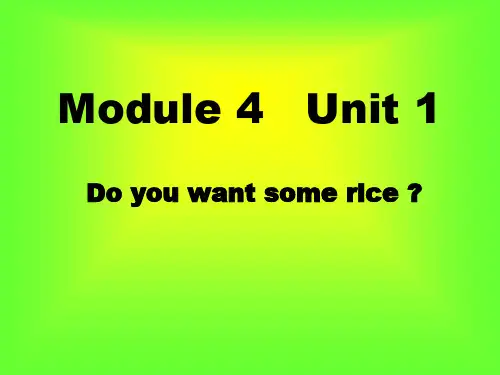 学英语外研版(三年级起点)四年级上册Module4课件