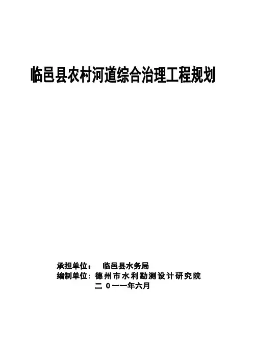 临邑县宿安乡规划报告