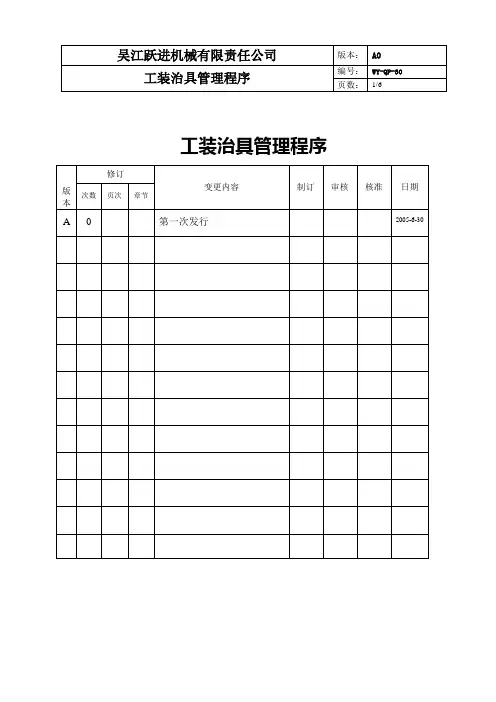 30工装治具管理程序2