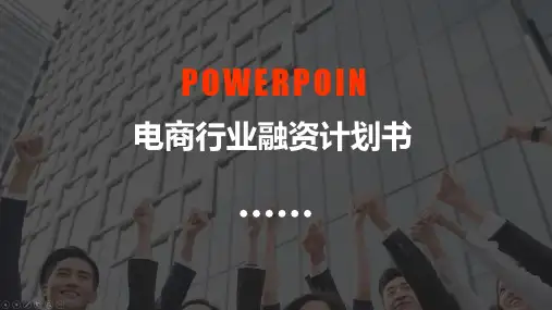 电商行业融资计划书