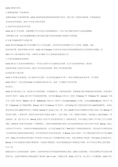 CATIA 各模块介绍
