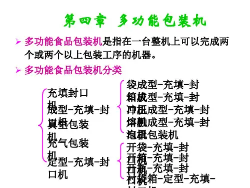 四多功能包装机PPT课件