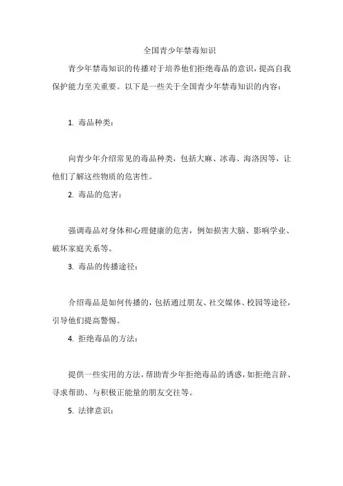 全国青少年禁毒知识
