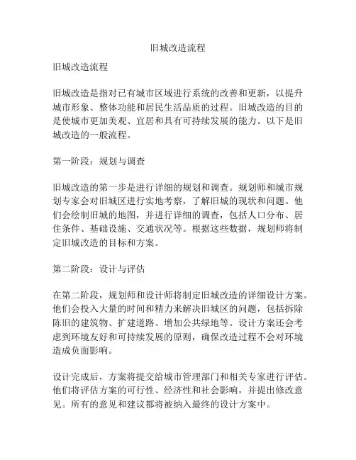 旧城改造流程