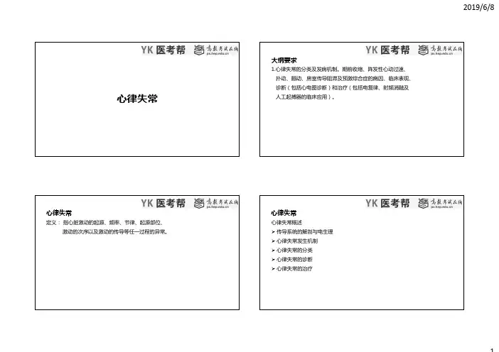 电子版讲义-心律失常