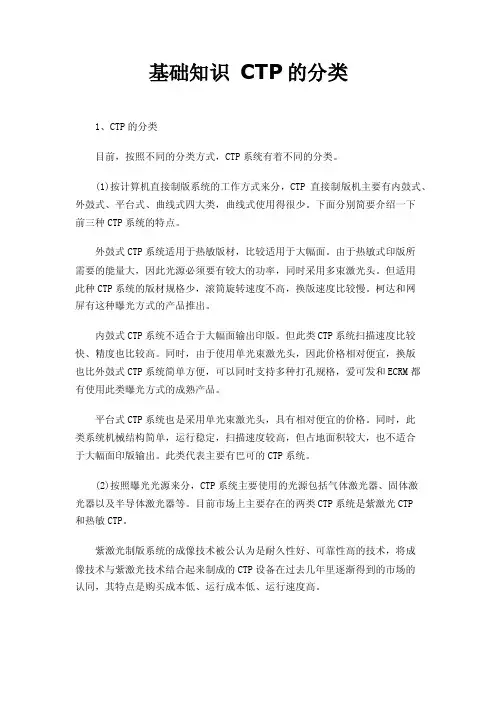 基础知识CTP的分类